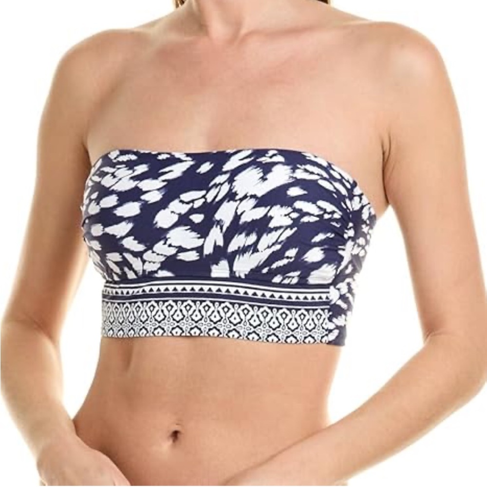 La Blanca Women's 14 Indigo Bandeau Midkini Swimsuit Beach Summer G17-21